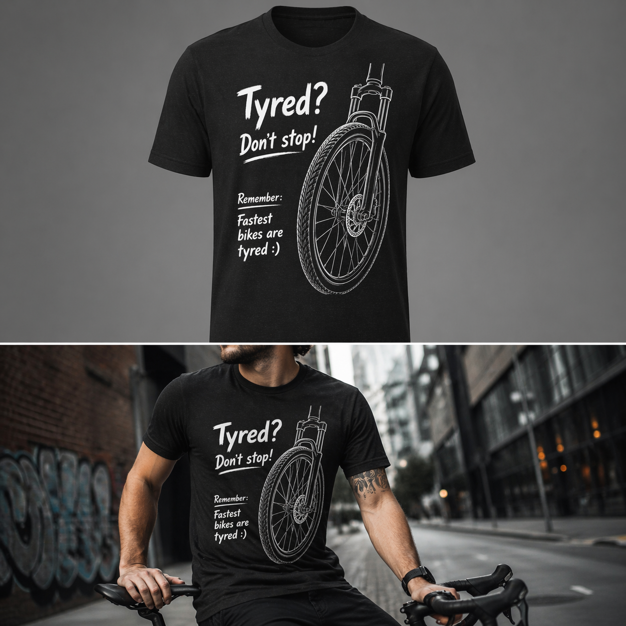 Fastest Bikes Tyred Unisex Staple T-Shirt