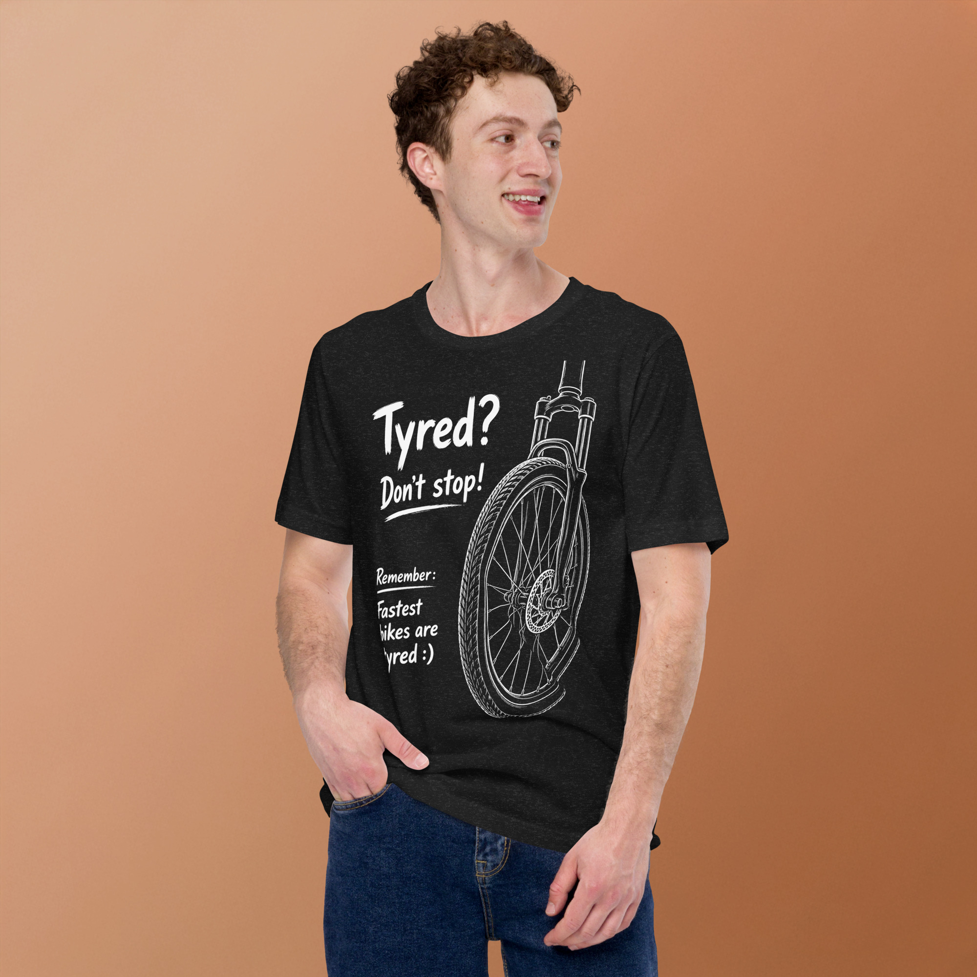 Fastest Bikes Tyred Unisex Staple T-Shirt