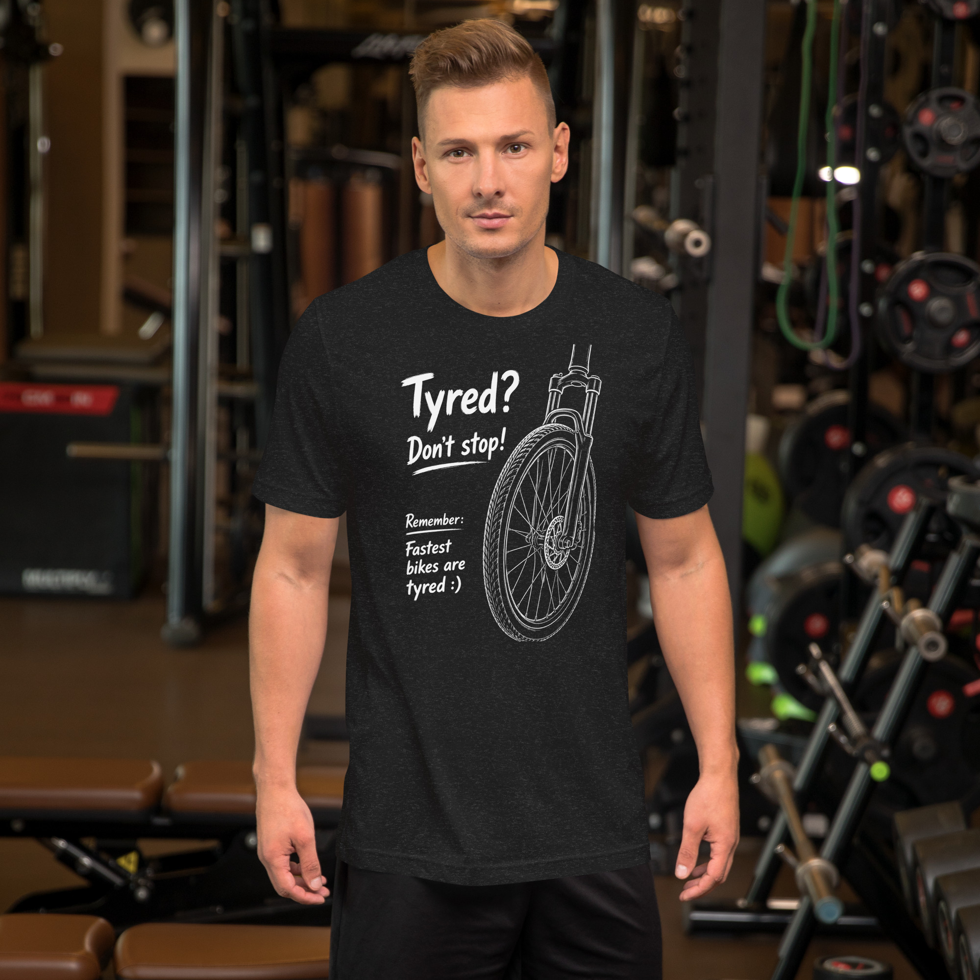 Fastest Bikes Tyred Unisex Staple T-Shirt