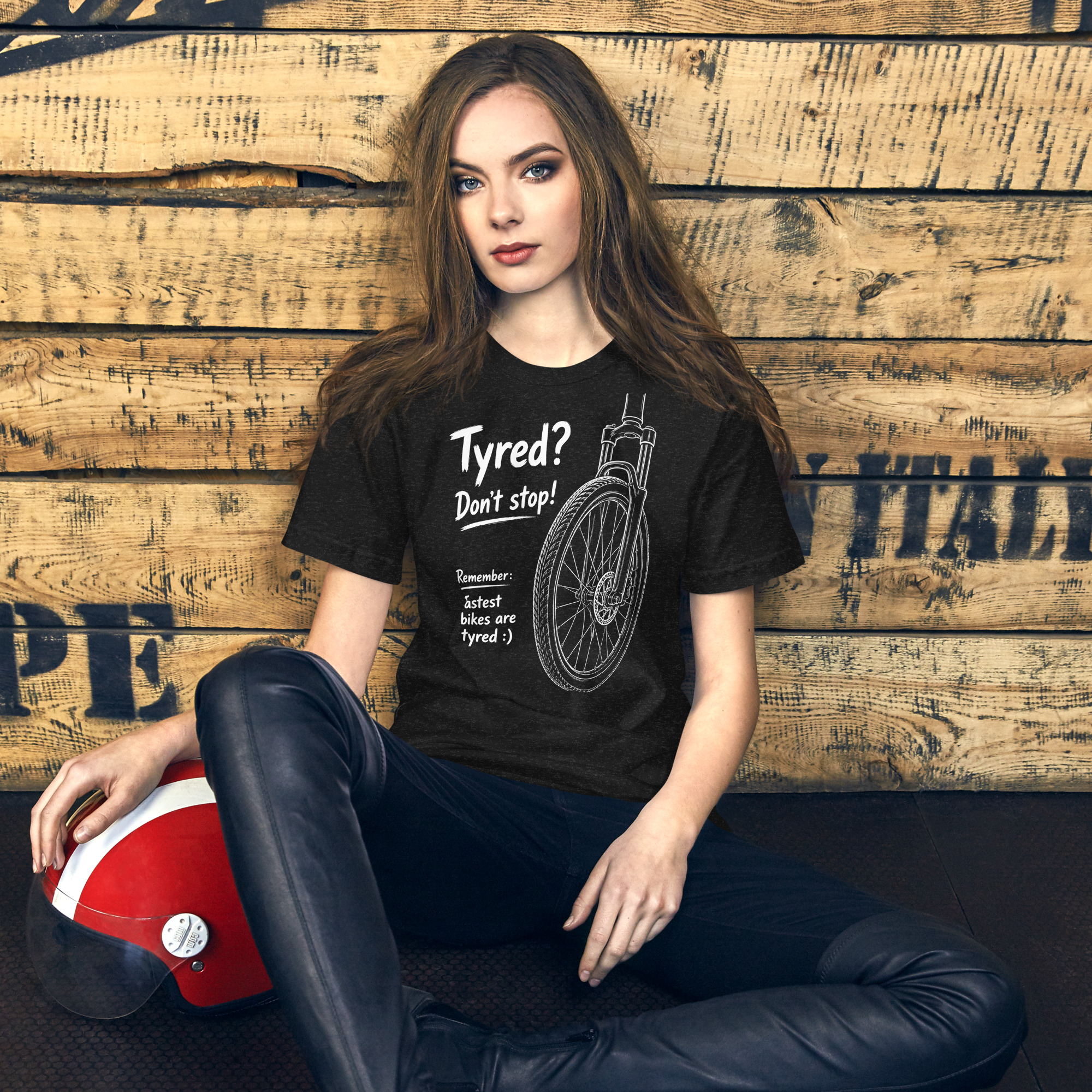 Fastest Bikes Tyred Unisex Staple T-Shirt