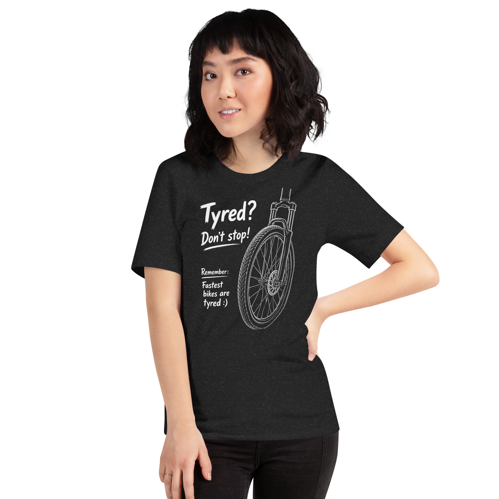 Fastest Bikes Tyred Unisex Staple T-Shirt