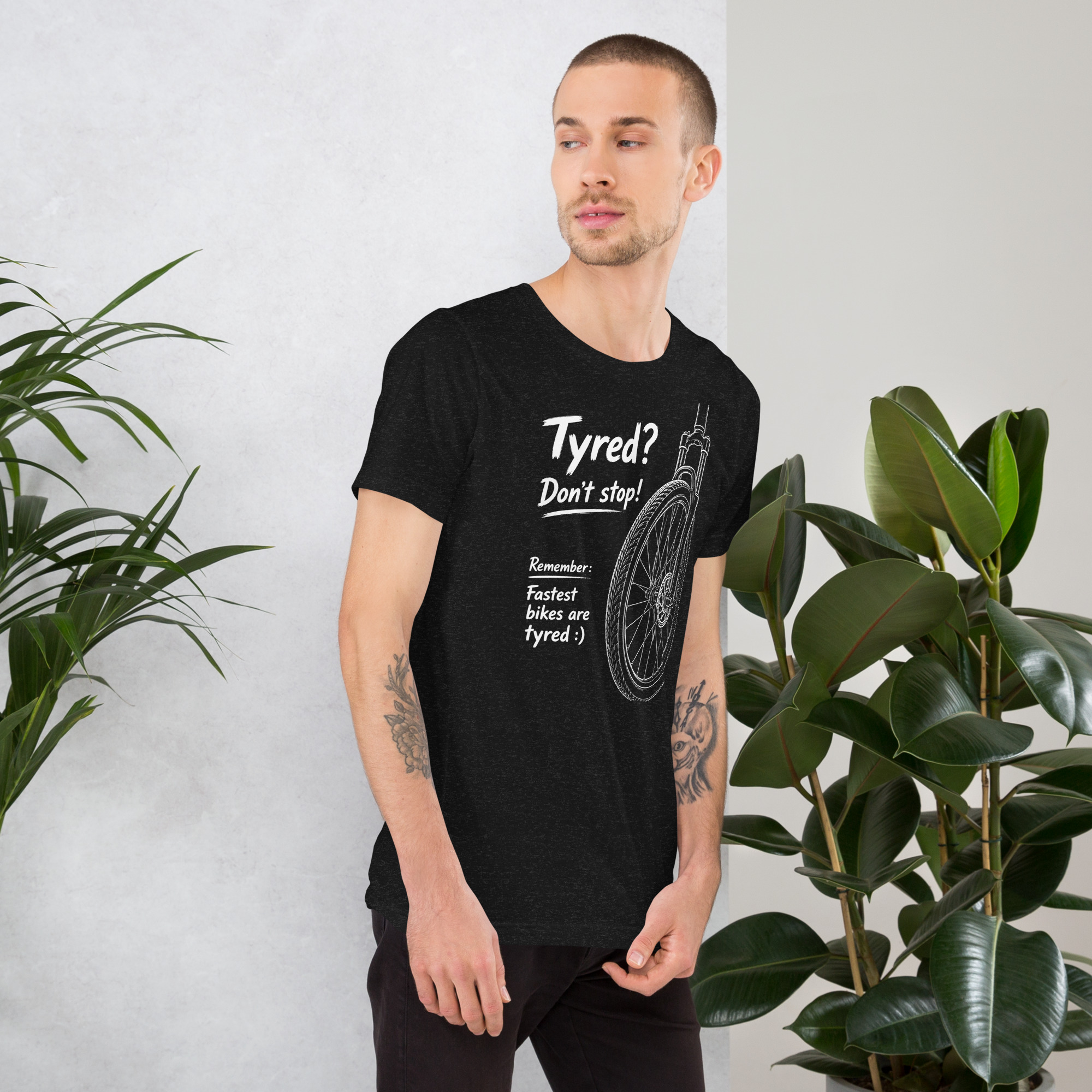 Fastest Bikes Tyred Unisex Staple T-Shirt