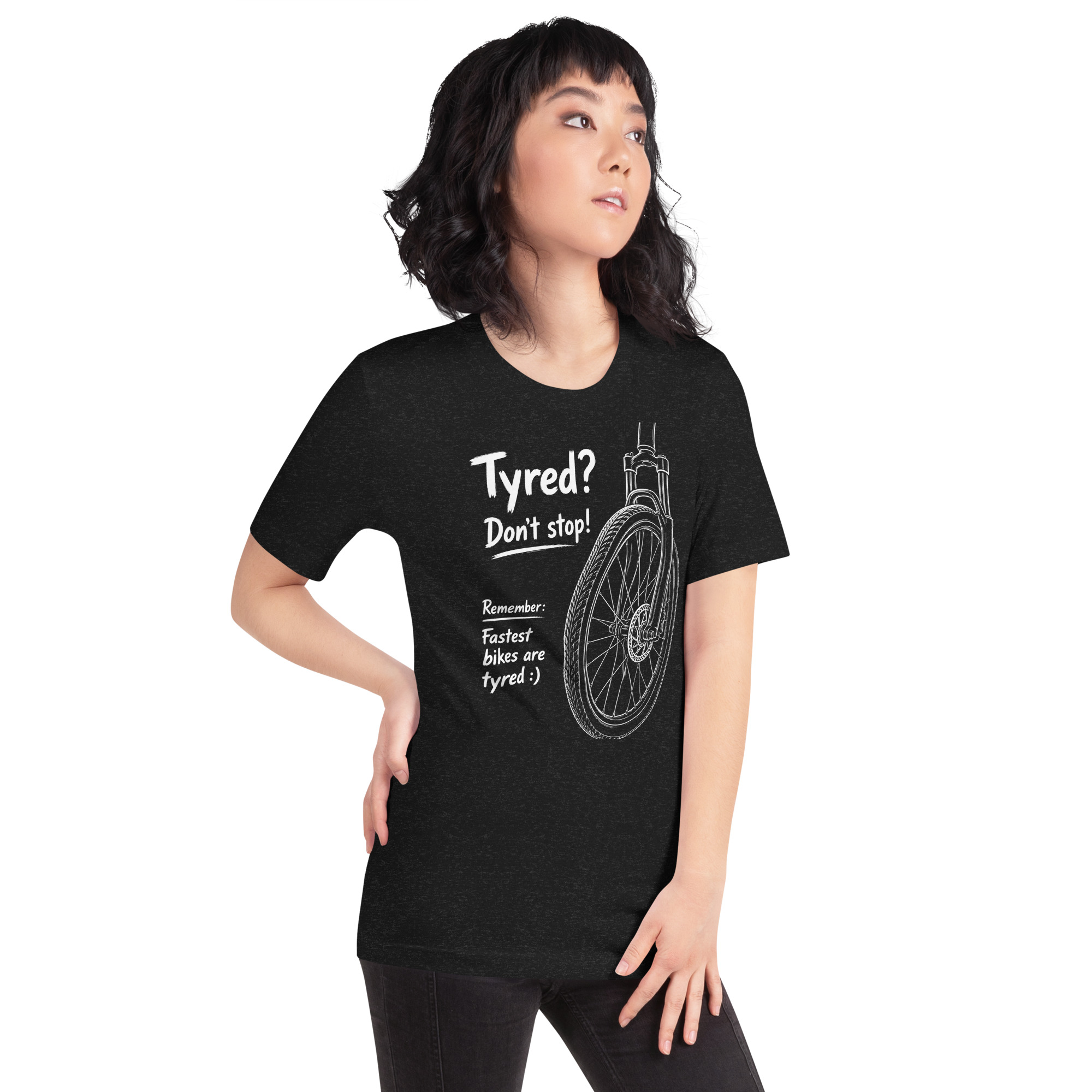 Fastest Bikes Tyred Unisex Staple T-Shirt