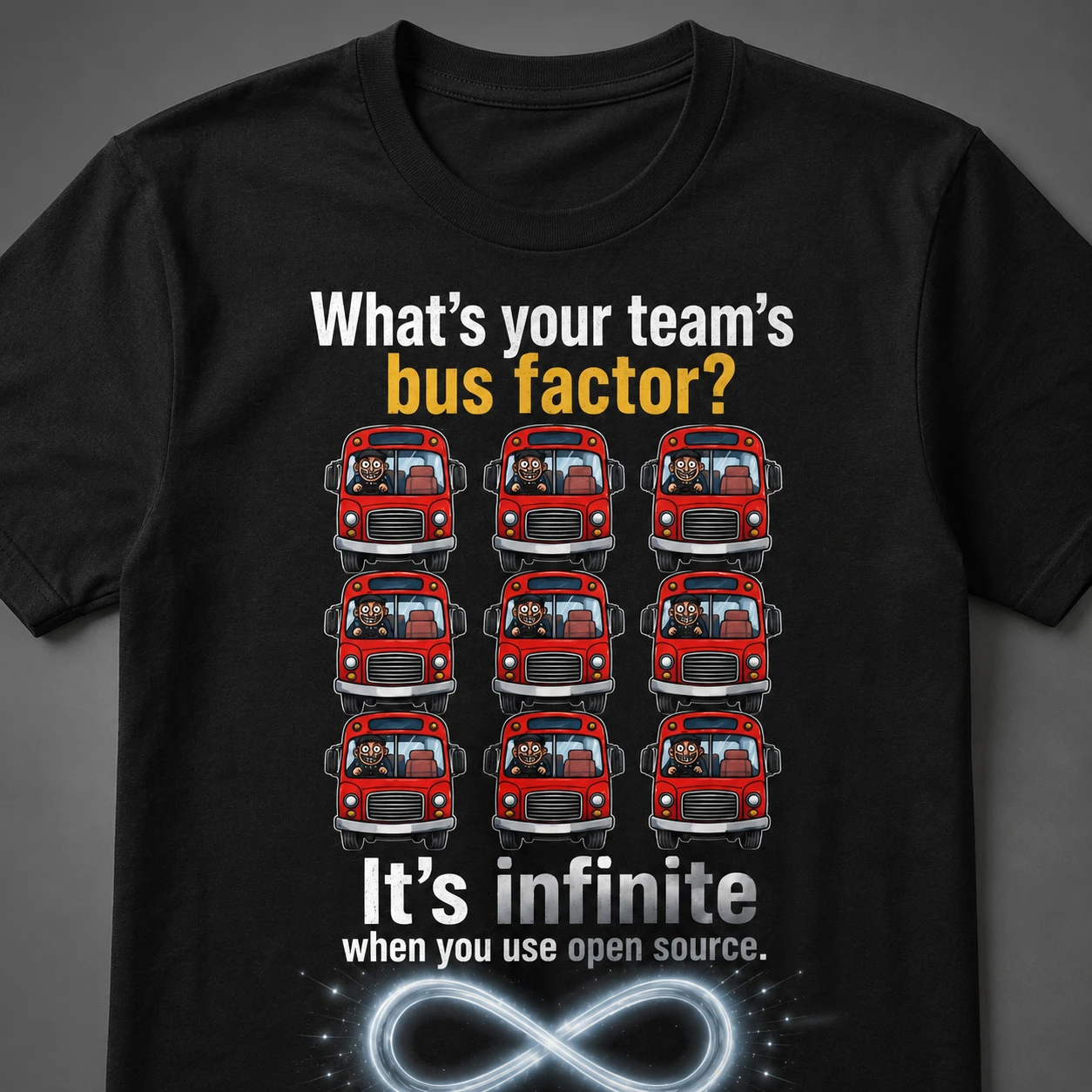 Infinite Bus Factor T-Shirt