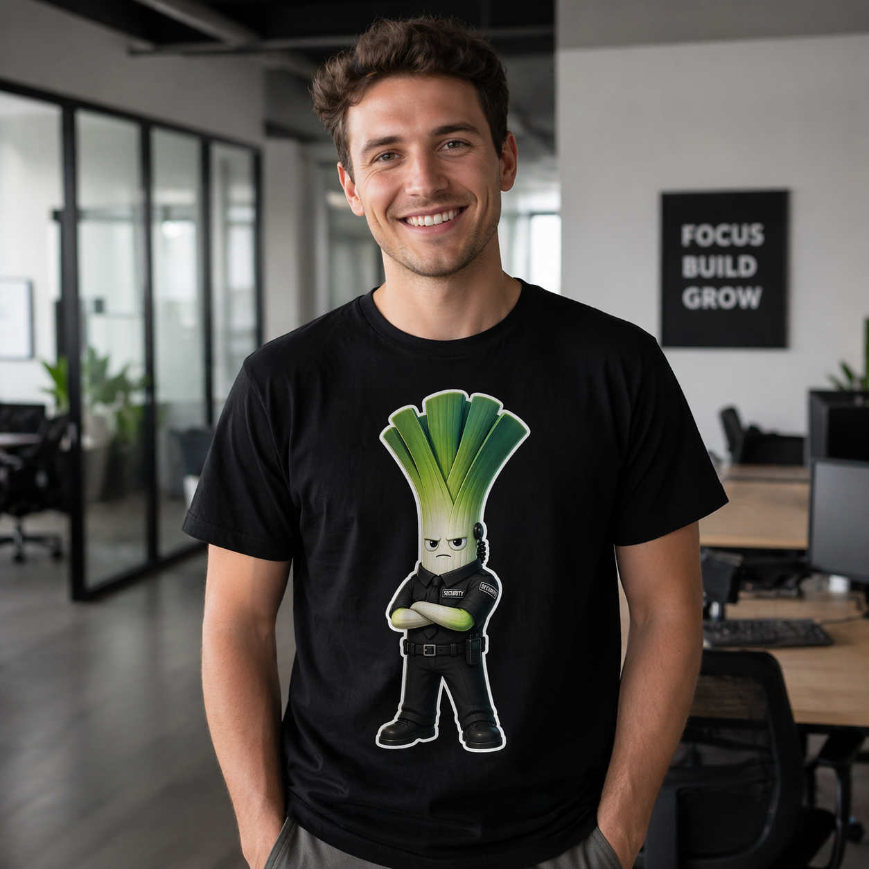 Security Leek Short-Sleeve Unisex T-Shirt