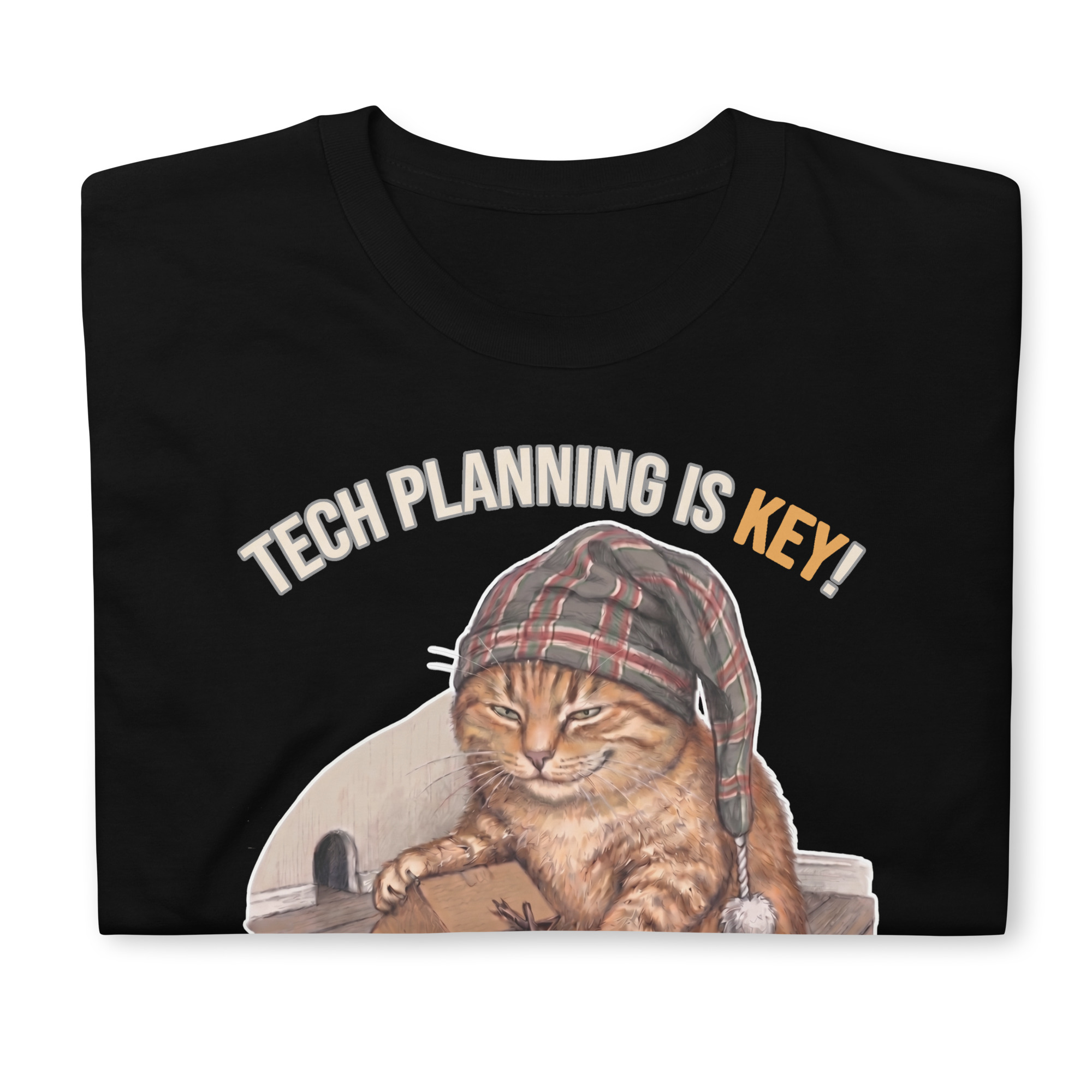 Tech Planning Cat Short-Sleeve Unisex T-Shirt