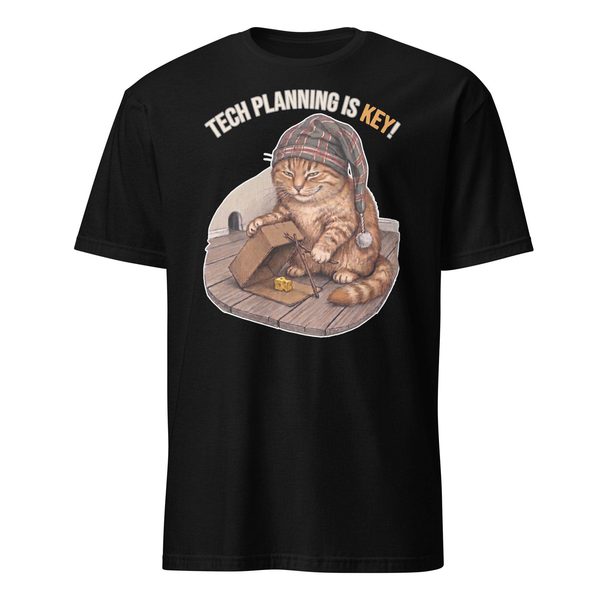 Tech Planning Cat Short-Sleeve Unisex T-Shirt