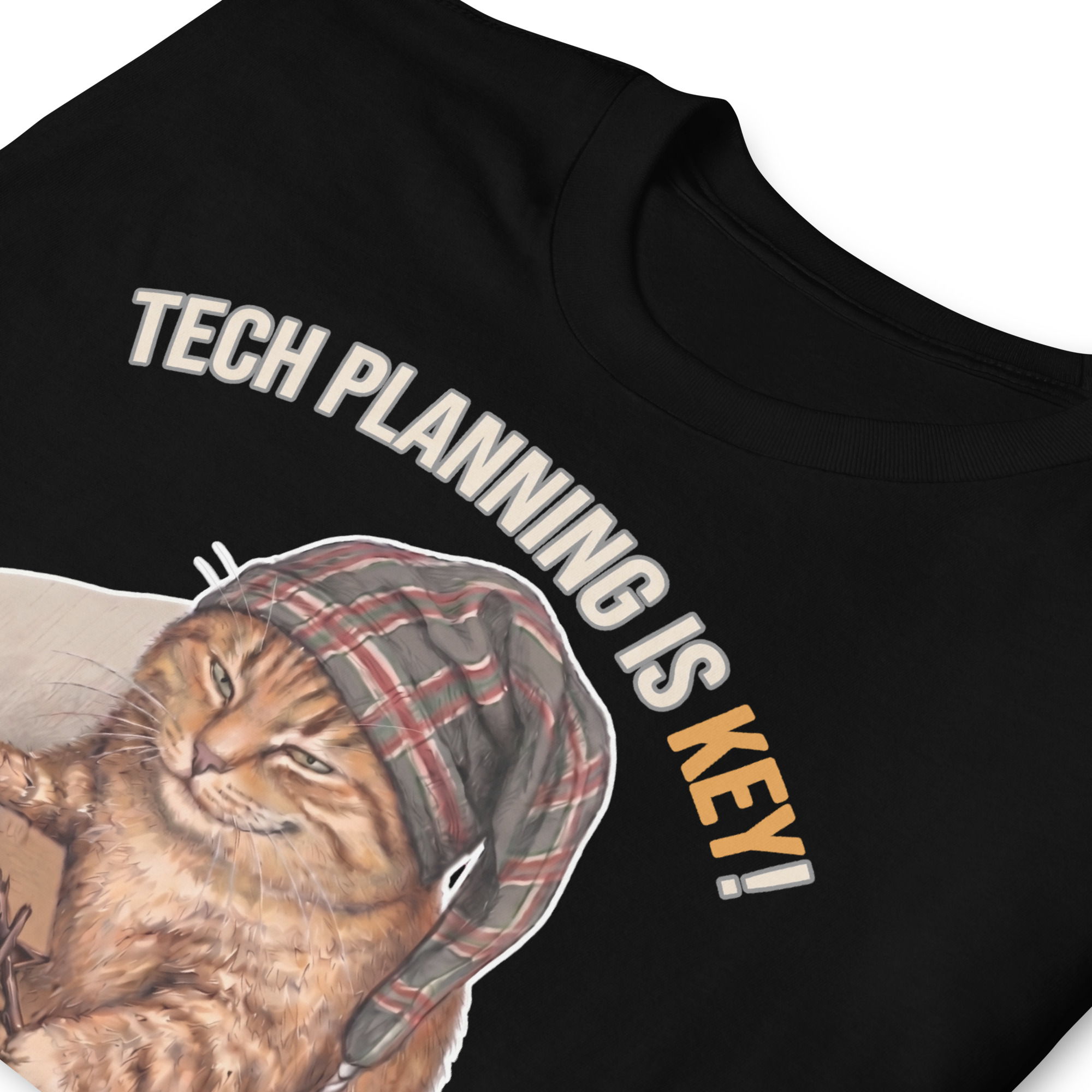 Tech Planning Cat Short-Sleeve Unisex T-Shirt