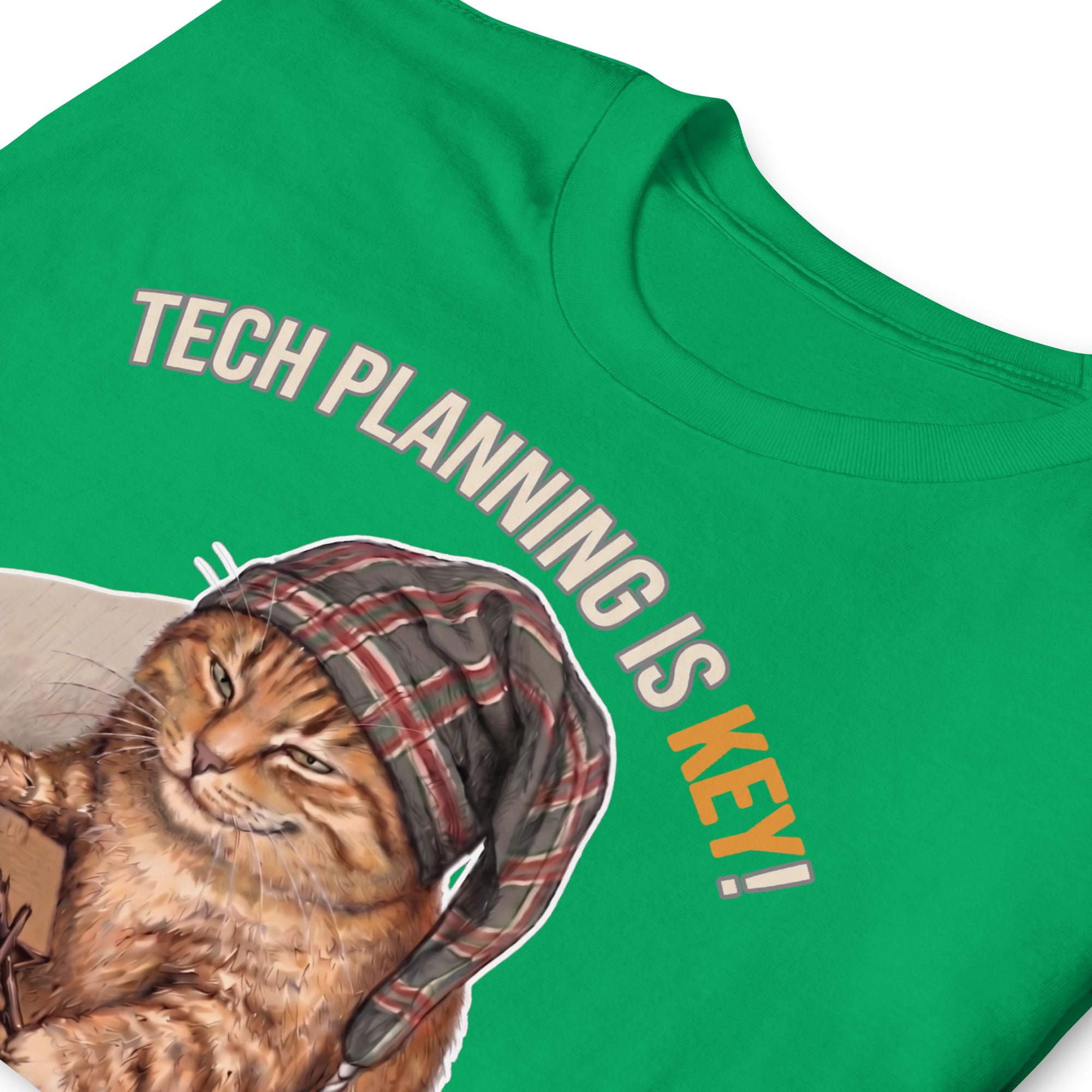 Tech Planning Cat Short-Sleeve Unisex T-Shirt
