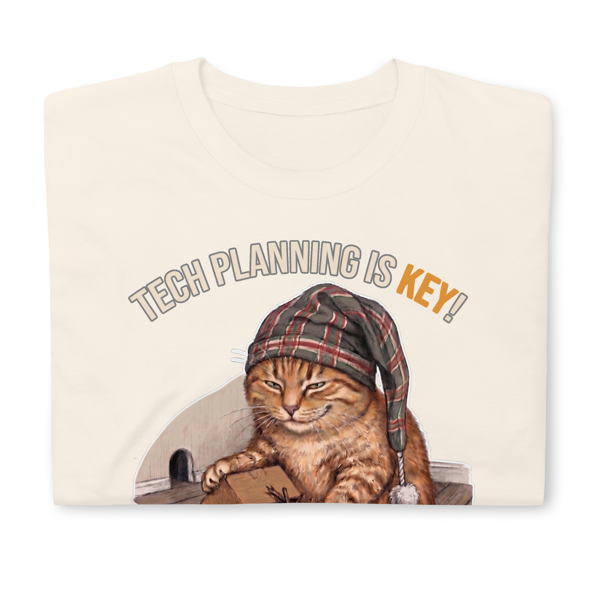 Tech Planning Cat Short-Sleeve Unisex T-Shirt