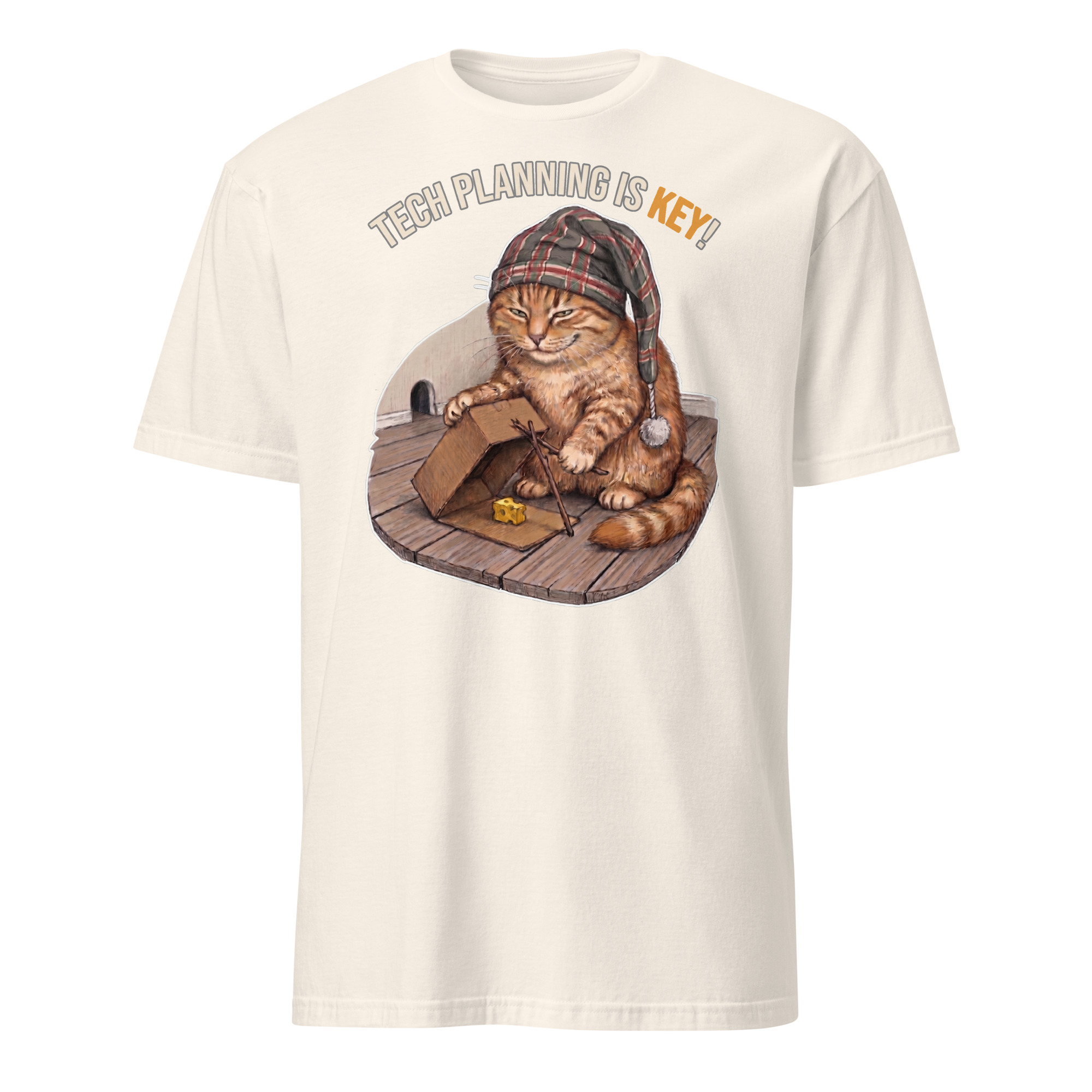Tech Planning Cat Short-Sleeve Unisex T-Shirt