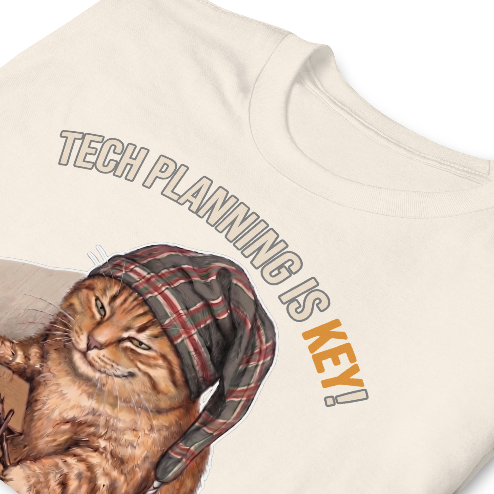 Tech Planning Cat Short-Sleeve Unisex T-Shirt