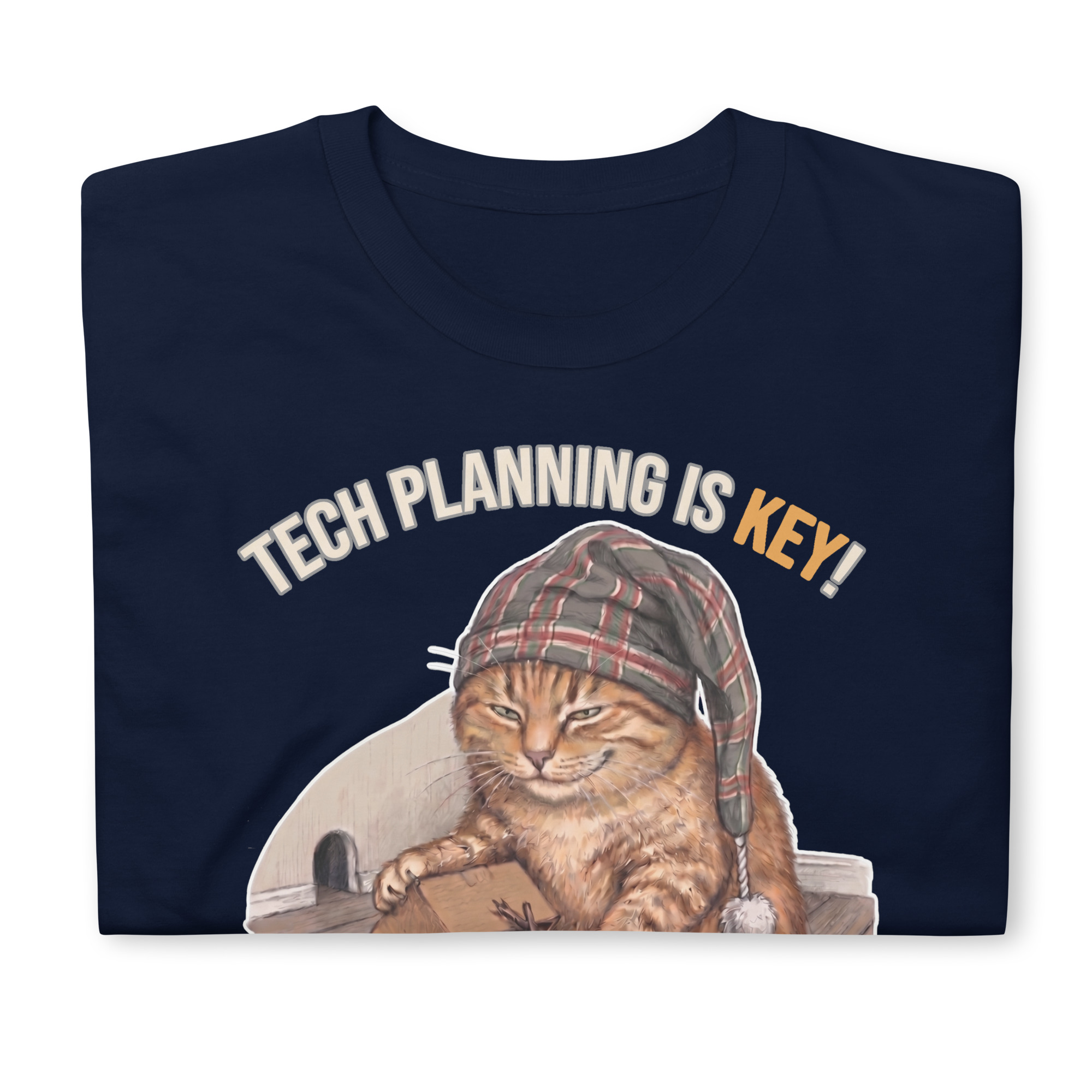 Tech Planning Cat Short-Sleeve Unisex T-Shirt