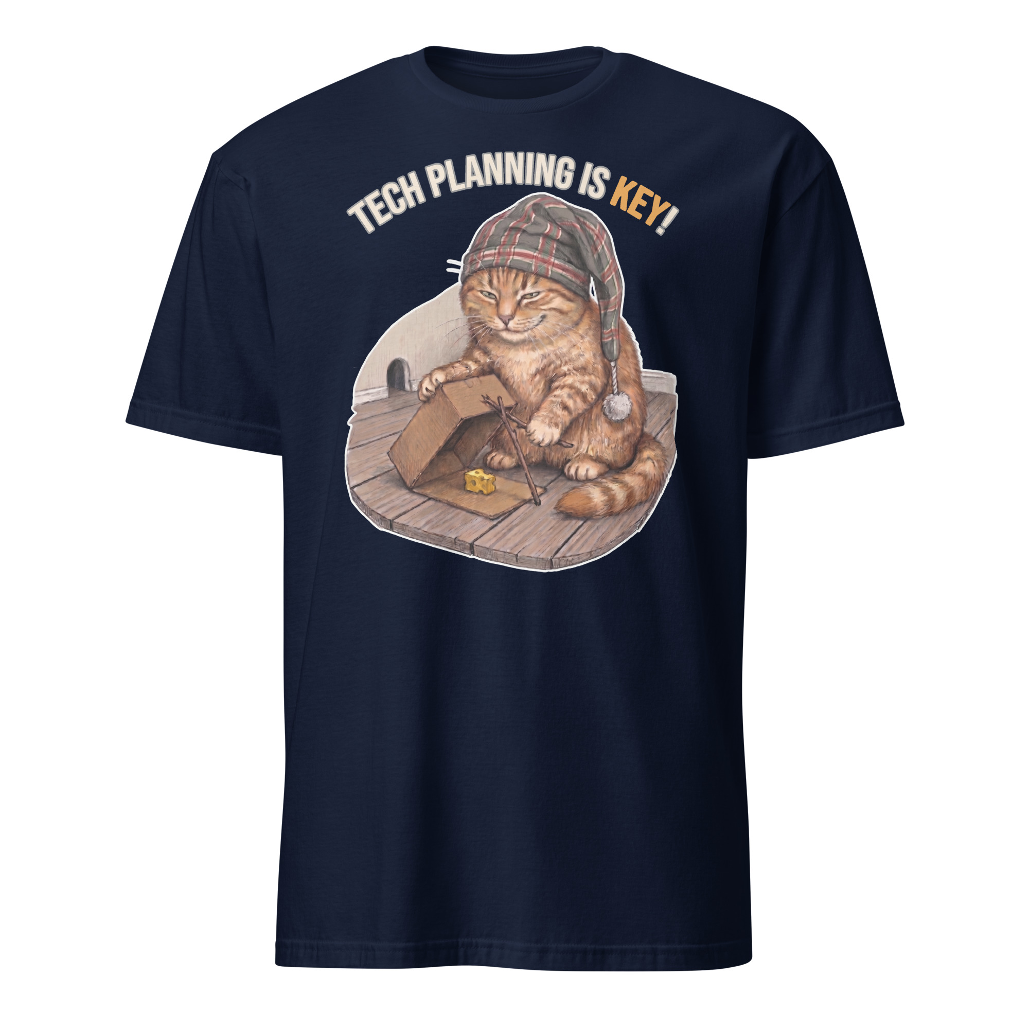 Tech Planning Cat Short-Sleeve Unisex T-Shirt
