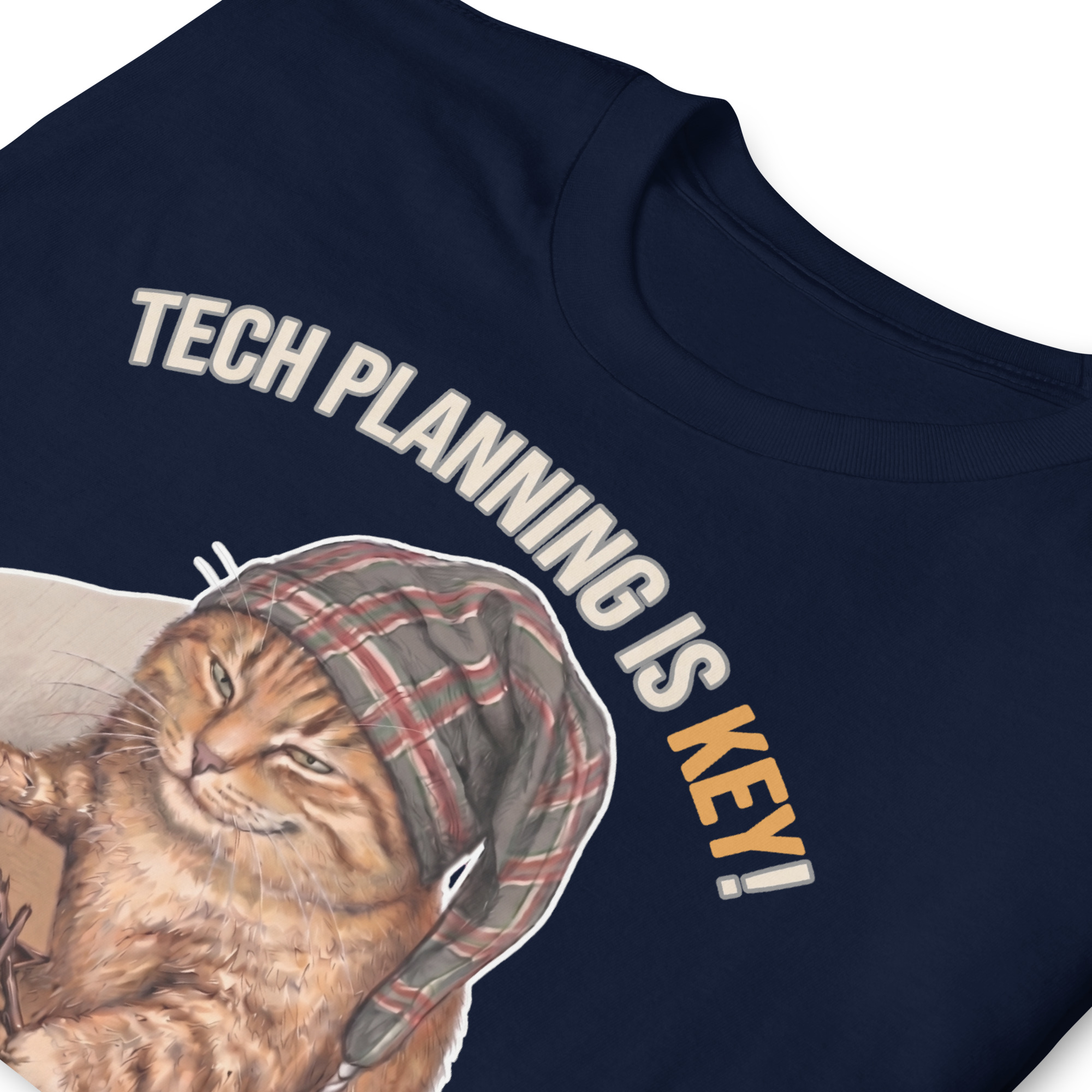 Tech Planning Cat Short-Sleeve Unisex T-Shirt